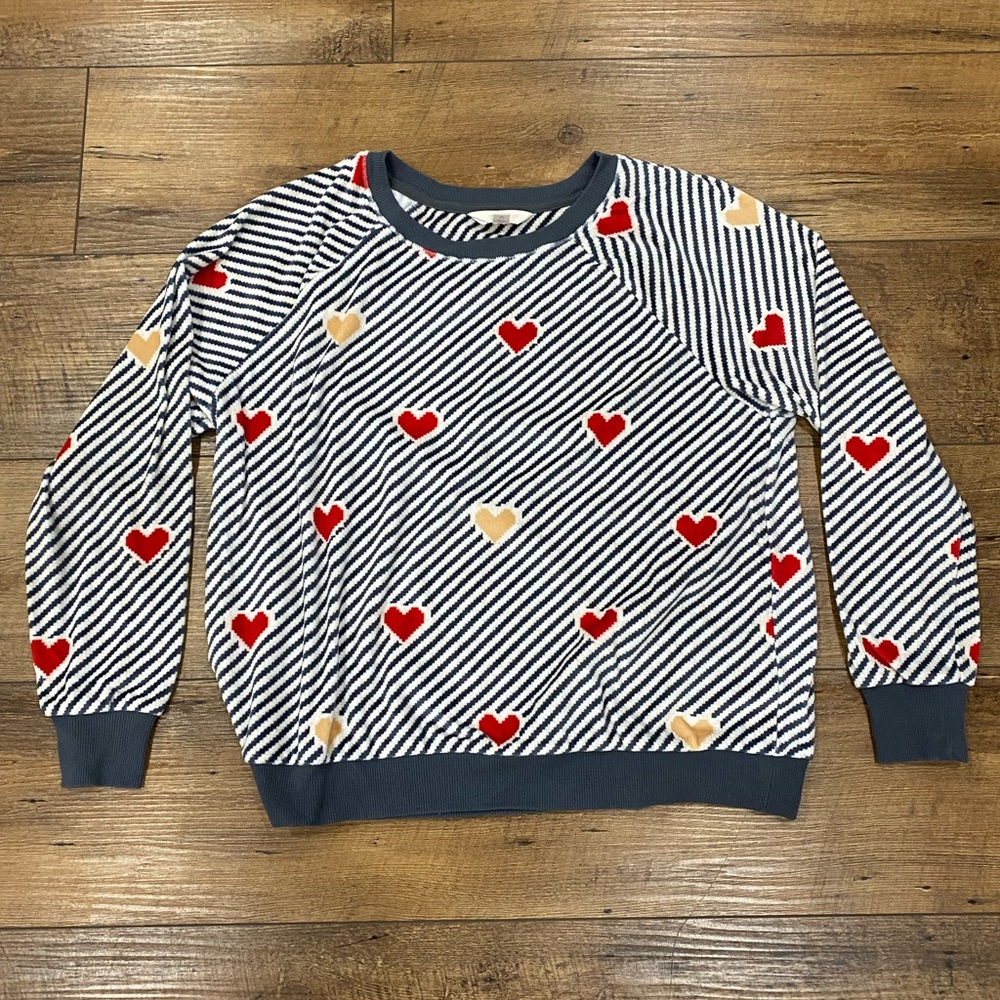 Red and Cream Heart Pajama Set